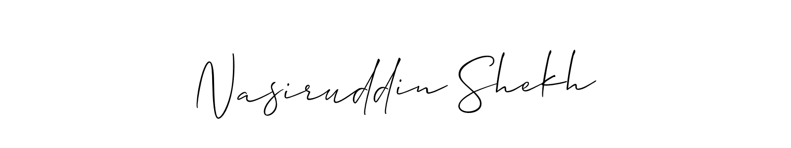 Also You can easily find your signature by using the search form. We will create Nasiruddin Shekh name handwritten signature images for you free of cost using Allison_Script sign style. Nasiruddin Shekh signature style 2 images and pictures png