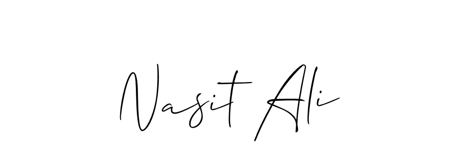 How to Draw Nasit Ali signature style? Allison_Script is a latest design signature styles for name Nasit Ali. Nasit Ali signature style 2 images and pictures png