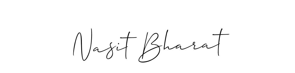 Best and Professional Signature Style for Nasit Bharat. Allison_Script Best Signature Style Collection. Nasit Bharat signature style 2 images and pictures png