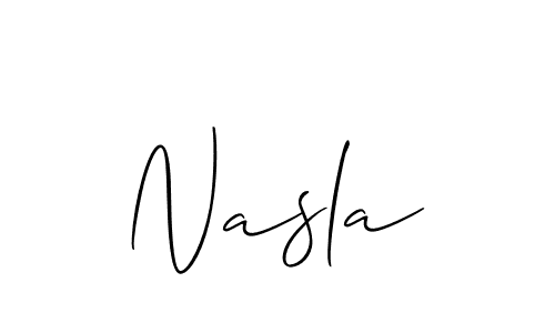 Make a short Nasla signature style. Manage your documents anywhere anytime using Allison_Script. Create and add eSignatures, submit forms, share and send files easily. Nasla signature style 2 images and pictures png