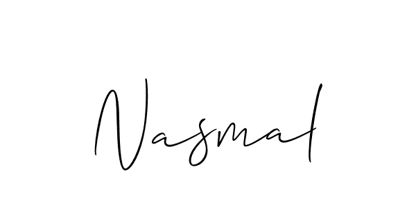 Also You can easily find your signature by using the search form. We will create Nasmal name handwritten signature images for you free of cost using Allison_Script sign style. Nasmal signature style 2 images and pictures png