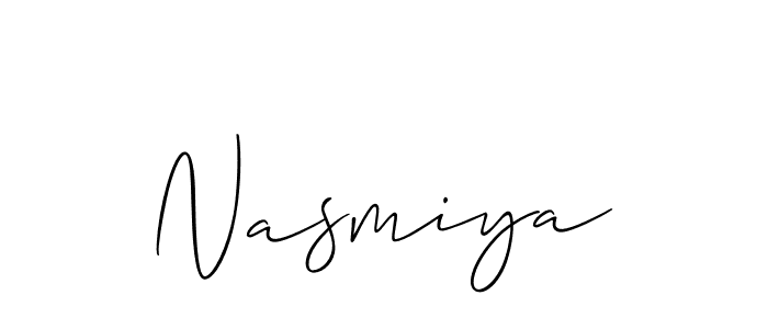 Best and Professional Signature Style for Nasmiya. Allison_Script Best Signature Style Collection. Nasmiya signature style 2 images and pictures png