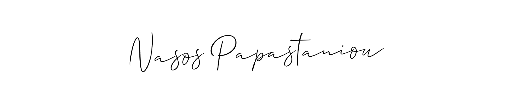 Best and Professional Signature Style for Nasos Papastaniou. Allison_Script Best Signature Style Collection. Nasos Papastaniou signature style 2 images and pictures png