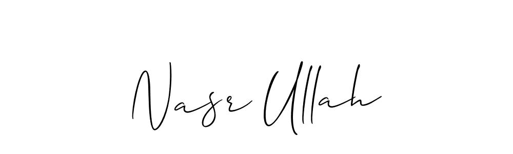 How to Draw Nasr Ullah signature style? Allison_Script is a latest design signature styles for name Nasr Ullah. Nasr Ullah signature style 2 images and pictures png