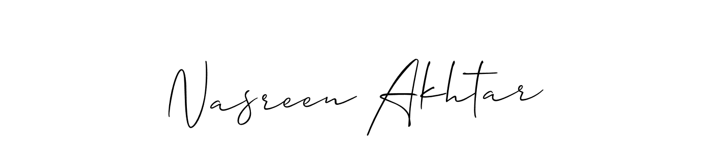 Similarly Allison_Script is the best handwritten signature design. Signature creator online .You can use it as an online autograph creator for name Nasreen Akhtar. Nasreen Akhtar signature style 2 images and pictures png