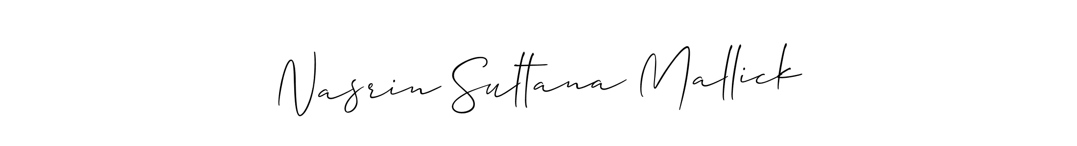 How to Draw Nasrin Sultana Mallick signature style? Allison_Script is a latest design signature styles for name Nasrin Sultana Mallick. Nasrin Sultana Mallick signature style 2 images and pictures png