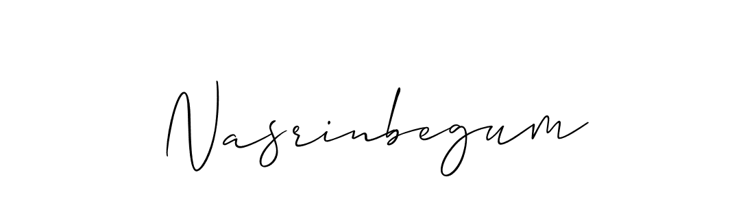 Similarly Allison_Script is the best handwritten signature design. Signature creator online .You can use it as an online autograph creator for name Nasrinbegum. Nasrinbegum signature style 2 images and pictures png