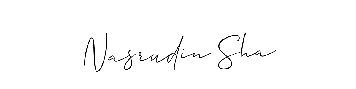 Allison_Script is a professional signature style that is perfect for those who want to add a touch of class to their signature. It is also a great choice for those who want to make their signature more unique. Get Nasrudin Sha name to fancy signature for free. Nasrudin Sha signature style 2 images and pictures png