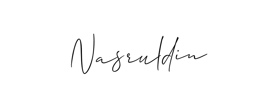 Also You can easily find your signature by using the search form. We will create Nasruldin name handwritten signature images for you free of cost using Allison_Script sign style. Nasruldin signature style 2 images and pictures png