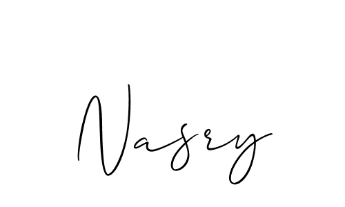 Similarly Allison_Script is the best handwritten signature design. Signature creator online .You can use it as an online autograph creator for name Nasry. Nasry signature style 2 images and pictures png