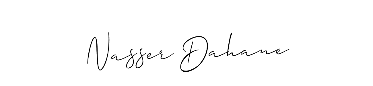 Nasser Dahane stylish signature style. Best Handwritten Sign (Allison_Script) for my name. Handwritten Signature Collection Ideas for my name Nasser Dahane. Nasser Dahane signature style 2 images and pictures png
