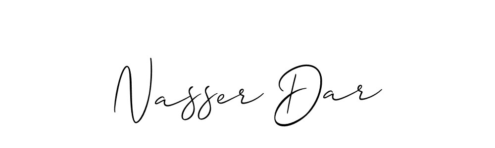 Make a short Nasser Dar signature style. Manage your documents anywhere anytime using Allison_Script. Create and add eSignatures, submit forms, share and send files easily. Nasser Dar signature style 2 images and pictures png