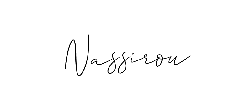 Make a beautiful signature design for name Nassirou. Use this online signature maker to create a handwritten signature for free. Nassirou signature style 2 images and pictures png