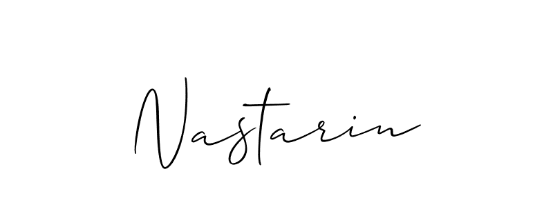 Create a beautiful signature design for name Nastarin. With this signature (Allison_Script) fonts, you can make a handwritten signature for free. Nastarin signature style 2 images and pictures png