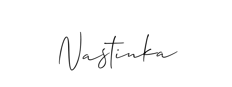 Best and Professional Signature Style for Nastinka. Allison_Script Best Signature Style Collection. Nastinka signature style 2 images and pictures png