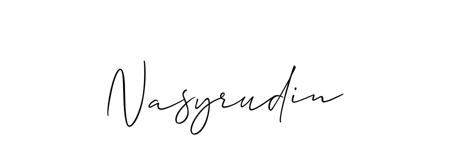 How to make Nasyrudin name signature. Use Allison_Script style for creating short signs online. This is the latest handwritten sign. Nasyrudin signature style 2 images and pictures png