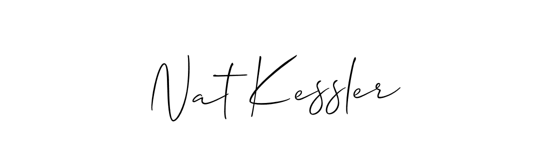 Nat Kessler stylish signature style. Best Handwritten Sign (Allison_Script) for my name. Handwritten Signature Collection Ideas for my name Nat Kessler. Nat Kessler signature style 2 images and pictures png