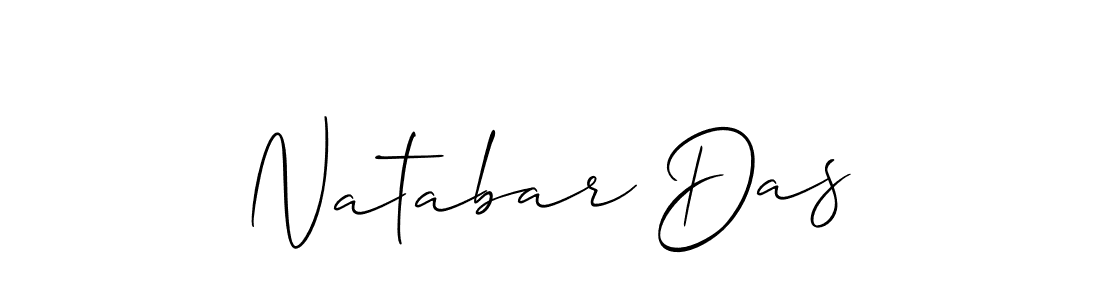 How to make Natabar Das signature? Allison_Script is a professional autograph style. Create handwritten signature for Natabar Das name. Natabar Das signature style 2 images and pictures png