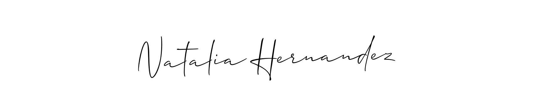 How to make Natalia Hernandez name signature. Use Allison_Script style for creating short signs online. This is the latest handwritten sign. Natalia Hernandez signature style 2 images and pictures png