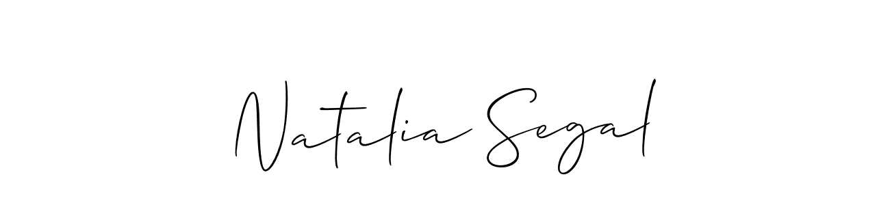 How to make Natalia Segal name signature. Use Allison_Script style for creating short signs online. This is the latest handwritten sign. Natalia Segal signature style 2 images and pictures png