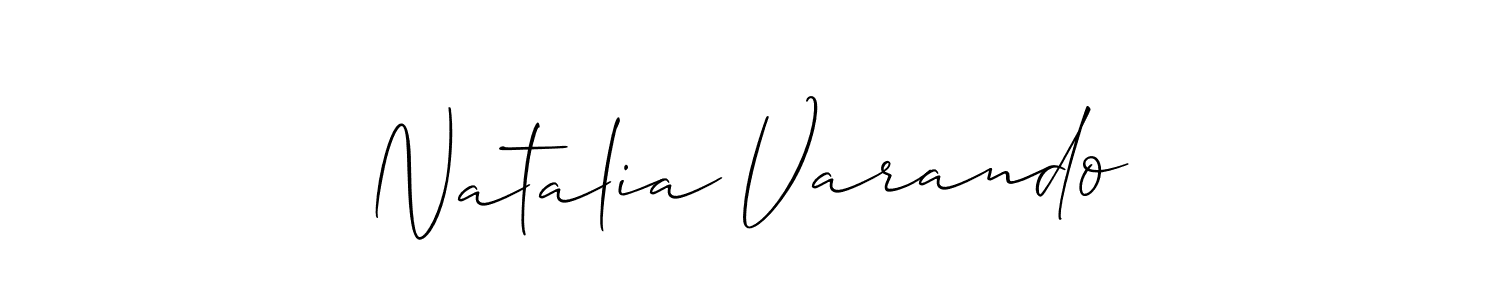 Similarly Allison_Script is the best handwritten signature design. Signature creator online .You can use it as an online autograph creator for name Natalia Varando. Natalia Varando signature style 2 images and pictures png