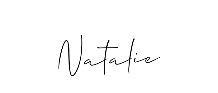 Use a signature maker to create a handwritten signature online. With this signature software, you can design (Allison_Script) your own signature for name Natalie. Natalie signature style 2 images and pictures png