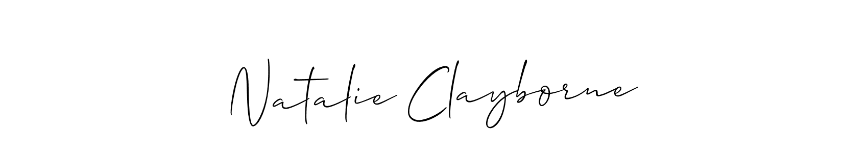 See photos of Natalie Clayborne official signature by Spectra . Check more albums & portfolios. Read reviews & check more about Allison_Script font. Natalie Clayborne signature style 2 images and pictures png