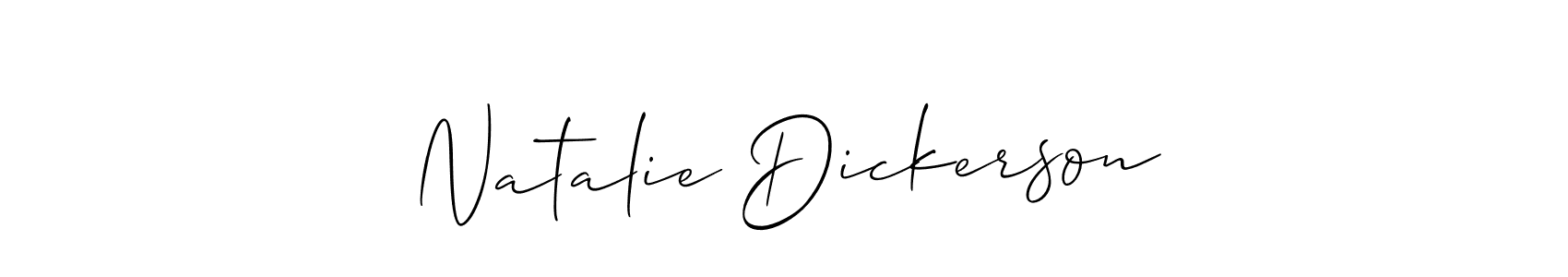 How to make Natalie Dickerson signature? Allison_Script is a professional autograph style. Create handwritten signature for Natalie Dickerson name. Natalie Dickerson signature style 2 images and pictures png