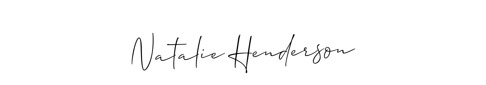 Create a beautiful signature design for name Natalie Henderson. With this signature (Allison_Script) fonts, you can make a handwritten signature for free. Natalie Henderson signature style 2 images and pictures png