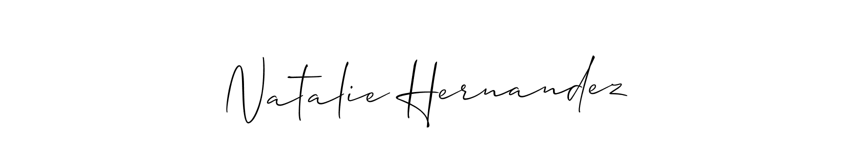 Make a short Natalie Hernandez signature style. Manage your documents anywhere anytime using Allison_Script. Create and add eSignatures, submit forms, share and send files easily. Natalie Hernandez signature style 2 images and pictures png
