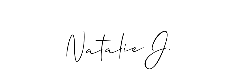 Also we have Natalie J. name is the best signature style. Create professional handwritten signature collection using Allison_Script autograph style. Natalie J. signature style 2 images and pictures png