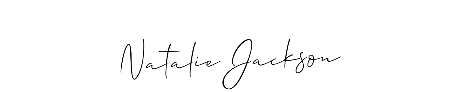 How to make Natalie Jackson name signature. Use Allison_Script style for creating short signs online. This is the latest handwritten sign. Natalie Jackson signature style 2 images and pictures png