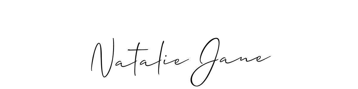 Make a beautiful signature design for name Natalie Jane. With this signature (Allison_Script) style, you can create a handwritten signature for free. Natalie Jane signature style 2 images and pictures png