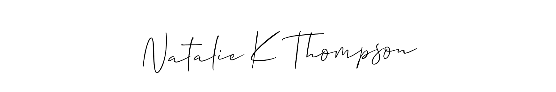 Also we have Natalie K Thompson name is the best signature style. Create professional handwritten signature collection using Allison_Script autograph style. Natalie K Thompson signature style 2 images and pictures png