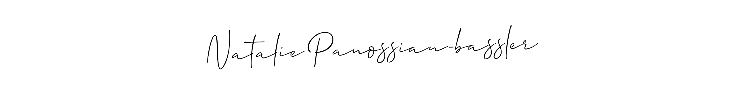 Create a beautiful signature design for name Natalie Panossian-bassler. With this signature (Allison_Script) fonts, you can make a handwritten signature for free. Natalie Panossian-bassler signature style 2 images and pictures png