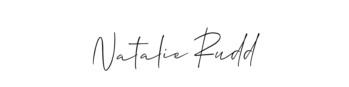 How to make Natalie Rudd signature? Allison_Script is a professional autograph style. Create handwritten signature for Natalie Rudd name. Natalie Rudd signature style 2 images and pictures png