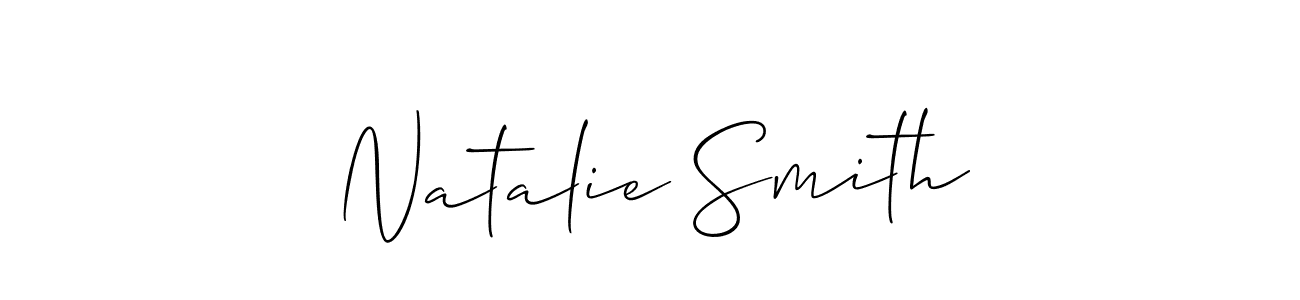 Natalie Smith stylish signature style. Best Handwritten Sign (Allison_Script) for my name. Handwritten Signature Collection Ideas for my name Natalie Smith. Natalie Smith signature style 2 images and pictures png