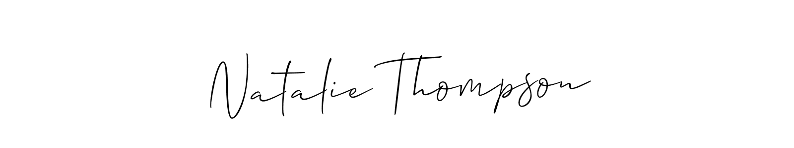 Make a short Natalie Thompson signature style. Manage your documents anywhere anytime using Allison_Script. Create and add eSignatures, submit forms, share and send files easily. Natalie Thompson signature style 2 images and pictures png
