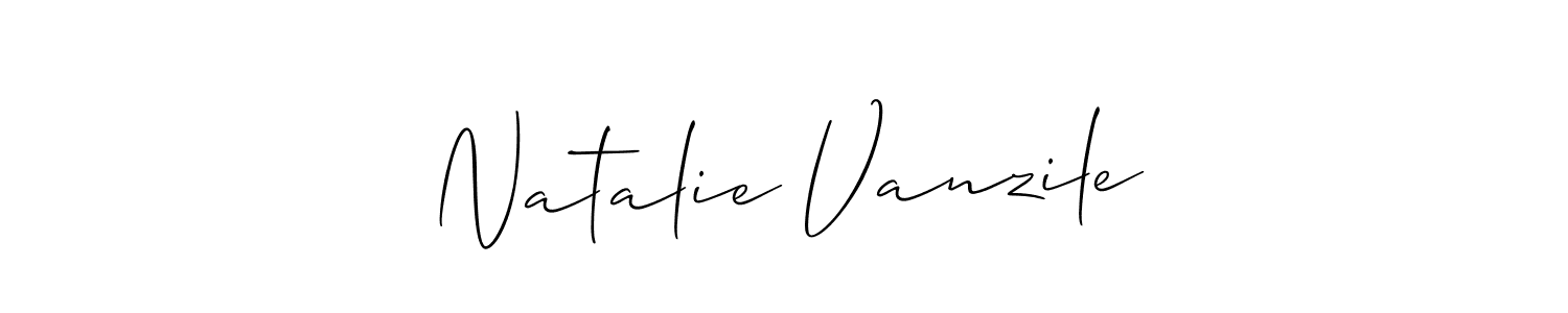 Allison_Script is a professional signature style that is perfect for those who want to add a touch of class to their signature. It is also a great choice for those who want to make their signature more unique. Get Natalie Vanzile name to fancy signature for free. Natalie Vanzile signature style 2 images and pictures png