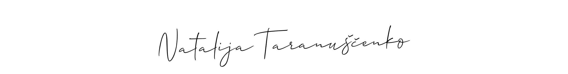 Make a beautiful signature design for name Natalija Taranuščenko. Use this online signature maker to create a handwritten signature for free. Natalija Taranuščenko signature style 2 images and pictures png