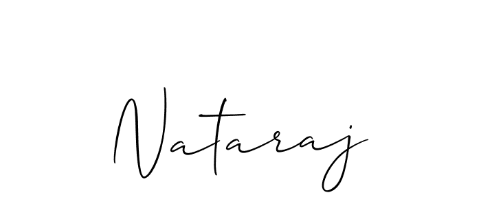 How to make Nataraj signature? Allison_Script is a professional autograph style. Create handwritten signature for Nataraj name. Nataraj signature style 2 images and pictures png