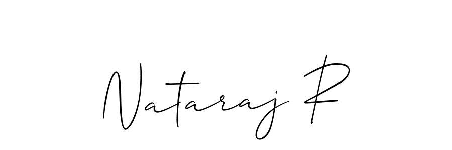 Also You can easily find your signature by using the search form. We will create Nataraj R name handwritten signature images for you free of cost using Allison_Script sign style. Nataraj R signature style 2 images and pictures png