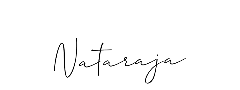 Use a signature maker to create a handwritten signature online. With this signature software, you can design (Allison_Script) your own signature for name Nataraja. Nataraja signature style 2 images and pictures png
