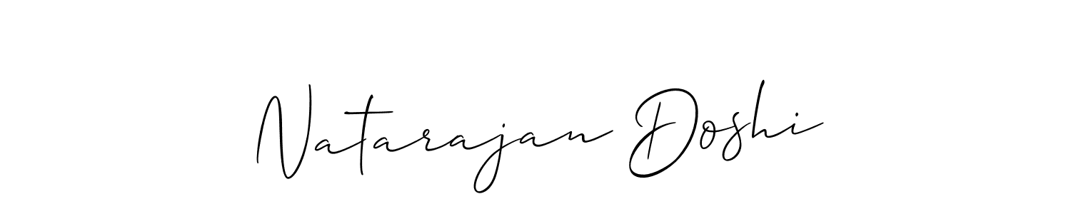 How to Draw Natarajan Doshi signature style? Allison_Script is a latest design signature styles for name Natarajan Doshi. Natarajan Doshi signature style 2 images and pictures png
