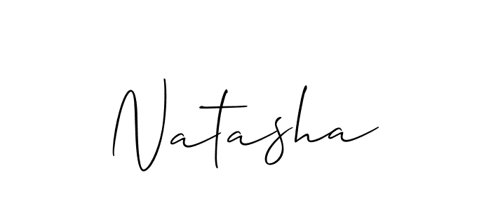 How to make Natasha signature? Allison_Script is a professional autograph style. Create handwritten signature for Natasha name. Natasha signature style 2 images and pictures png