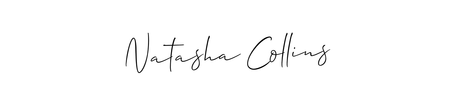The best way (Allison_Script) to make a short signature is to pick only two or three words in your name. The name Natasha Collins include a total of six letters. For converting this name. Natasha Collins signature style 2 images and pictures png