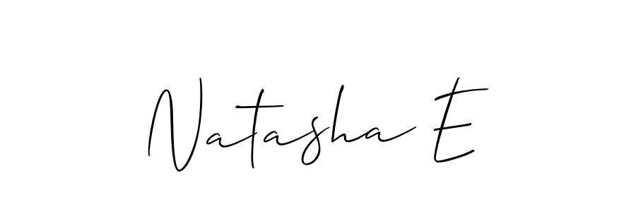 Also You can easily find your signature by using the search form. We will create Natasha E name handwritten signature images for you free of cost using Allison_Script sign style. Natasha E signature style 2 images and pictures png