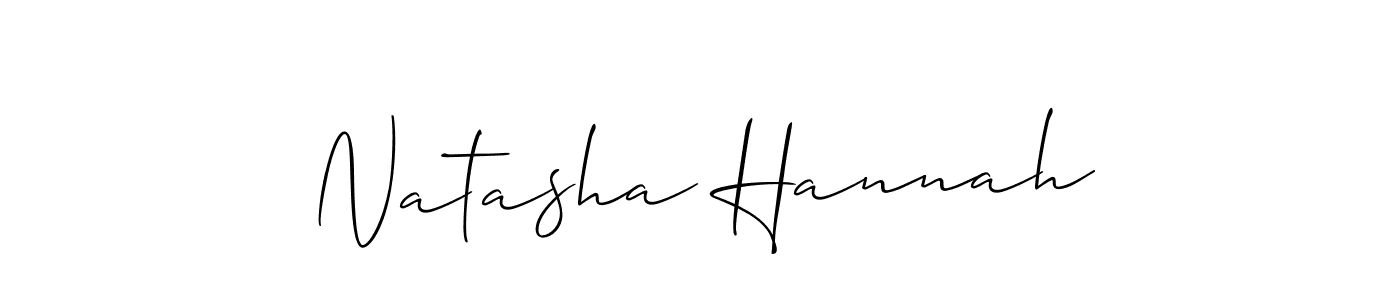 Also we have Natasha Hannah name is the best signature style. Create professional handwritten signature collection using Allison_Script autograph style. Natasha Hannah signature style 2 images and pictures png