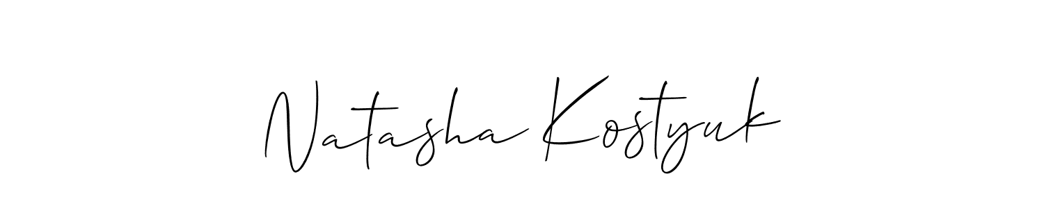 How to Draw Natasha Kostyuk signature style? Allison_Script is a latest design signature styles for name Natasha Kostyuk. Natasha Kostyuk signature style 2 images and pictures png