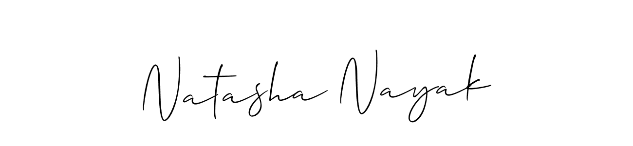 Design your own signature with our free online signature maker. With this signature software, you can create a handwritten (Allison_Script) signature for name Natasha Nayak. Natasha Nayak signature style 2 images and pictures png